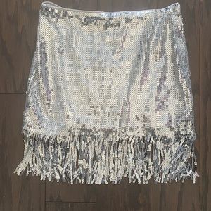H&M NWT fringe sequin size 0 skirt - Eras Tour taylor swift